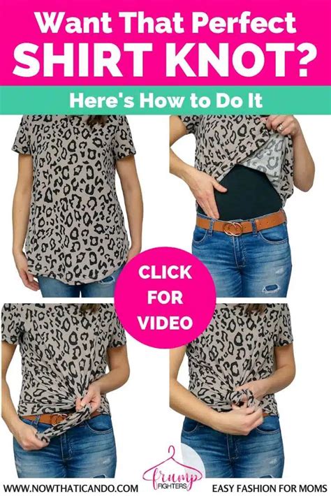 how to tie an oversized shirt